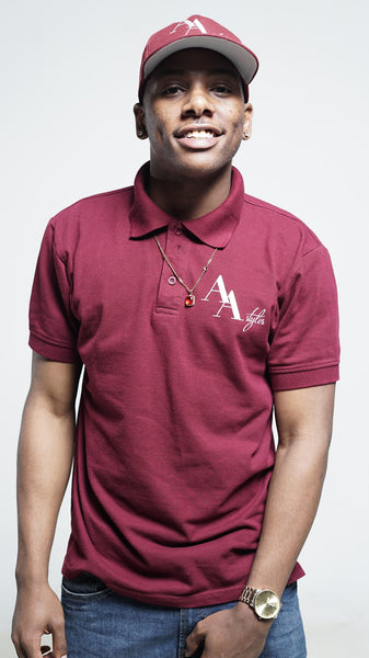 Andrews Apparel Button up T-Shirt in Burgundy