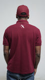 Andrews Apparel Button up T-Shirt in Burgundy