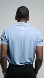 Andrews Apparel Button up T-Shirt in Sky Blue