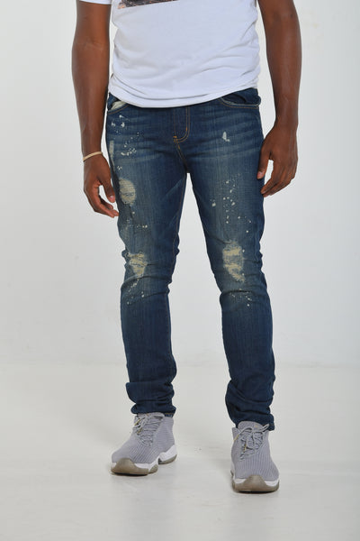 Andrews Apparel Distressed Jeans in Night Blue